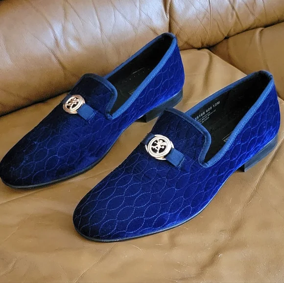 Stacy Adams | Shoes | Nds Mens Stacy Adams Blue Suede Velvet  display picture 2